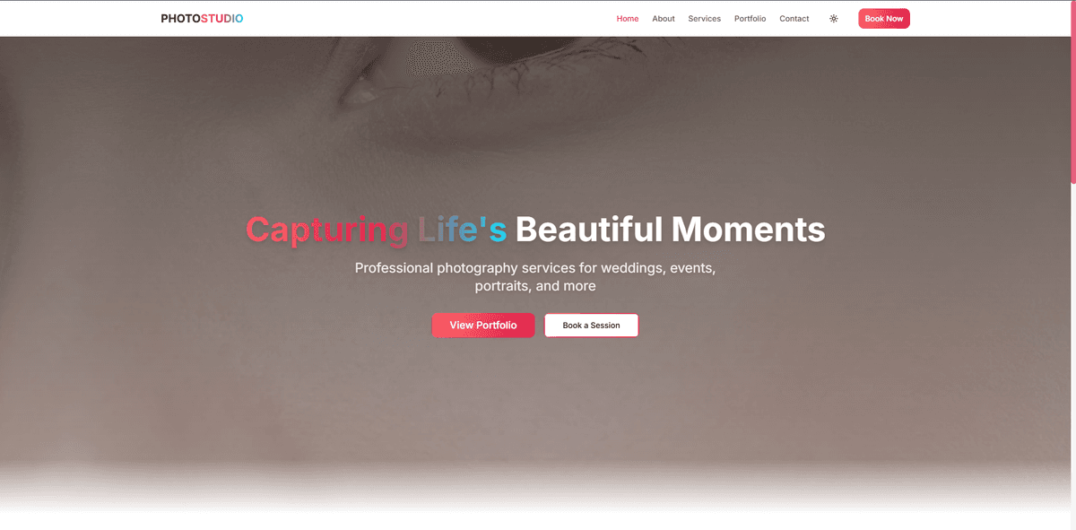 Photo Studio – Capture Moments, Create Memories